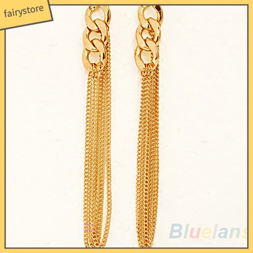 Bông Tai Dáng Dài Phối Tua Rua Phong Cách Retro Thời Trang Dự Tiệc Cho Nữ