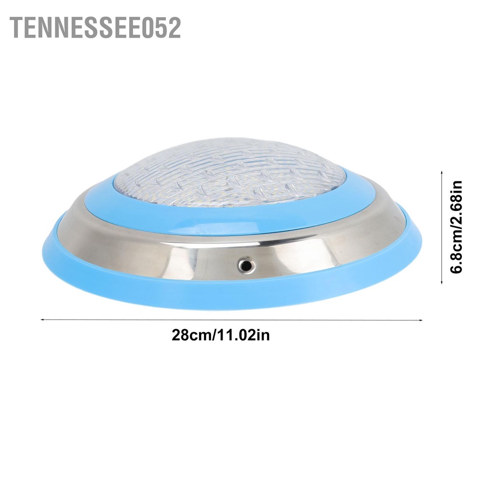 Tennessee052 Đèn LED hồ bơi IP68 chống thấm nước Inground màu trắng 35W AC 12V