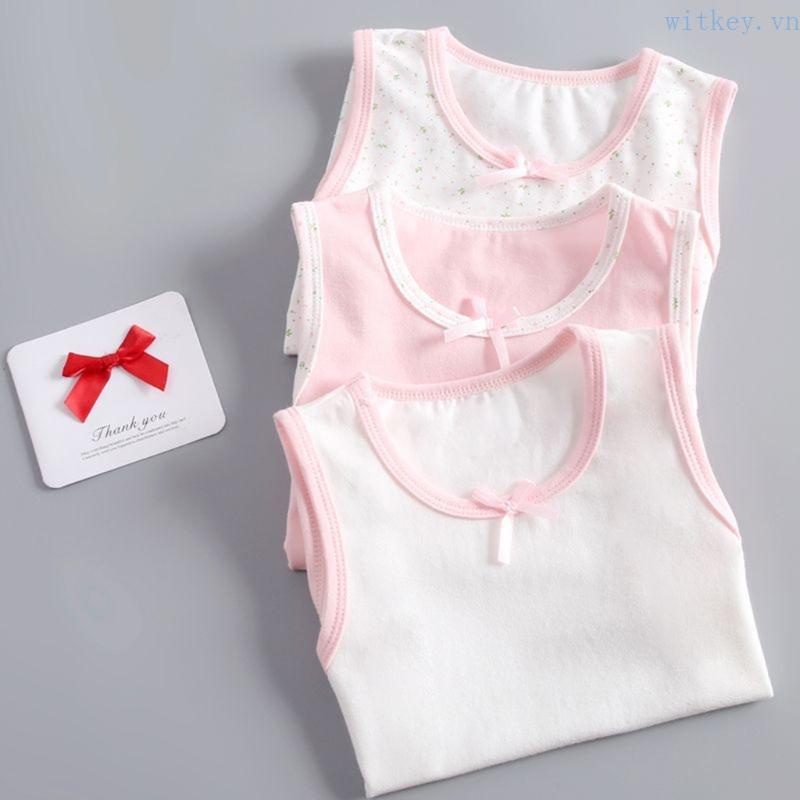 Áo Tank Top Hai Dây Thân Thiện Với Da Thời Trang Mùa Hè Cho Bé Gái 3-8 Tuổi