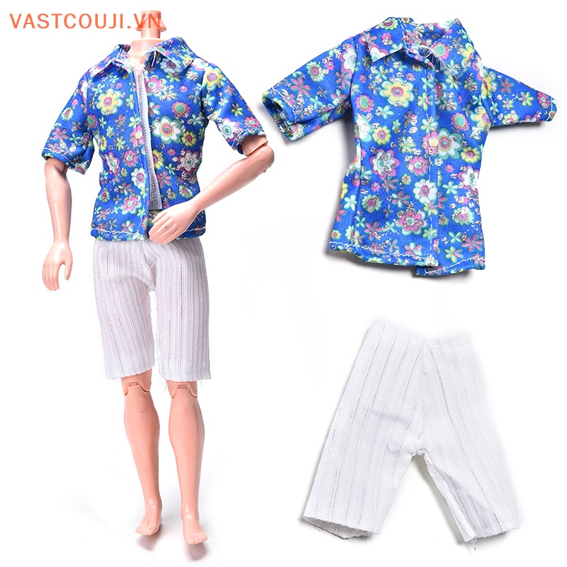 Bộ Đồ Họa Tiết Hoa Xinh Xắn Cho Búp Bê Ken