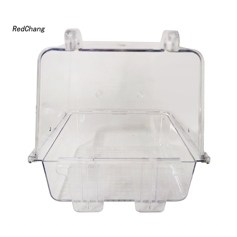 Bồn Tắm Trong Suốt Treo Lồng Chim Vẹt Tiện Dụng