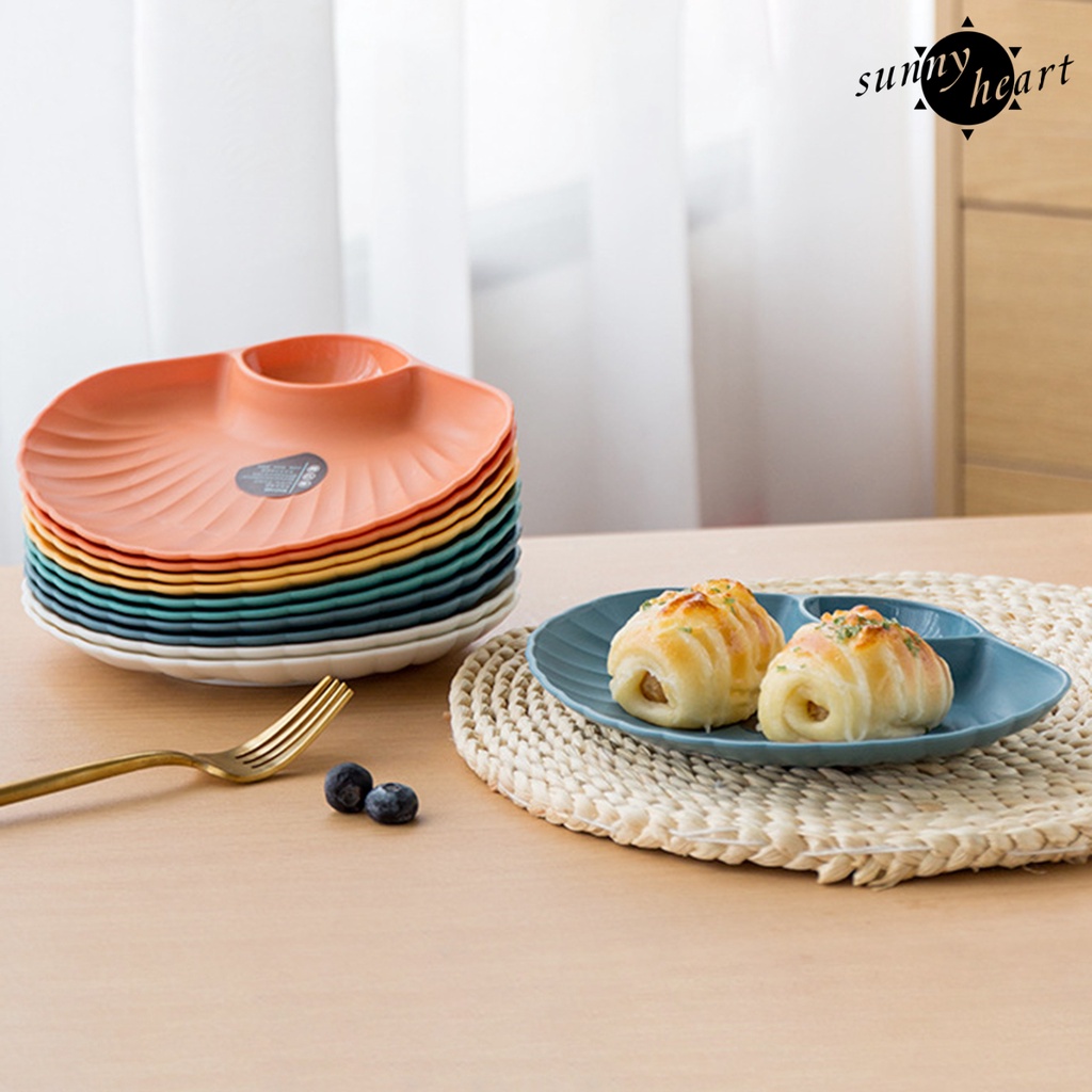 Suno Đĩa Đựng Thức Ăn 2 Ngăn Bằng Nhựa Cấp Thực Phẩm Chống Trầy Xước