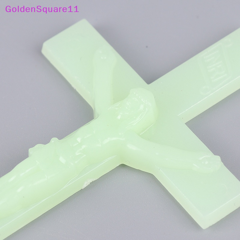 Móc Khóa Hình Thánh Giá Bằng Kim Loại Mạ Vàng Phát Sáng Trong Bóng Tối