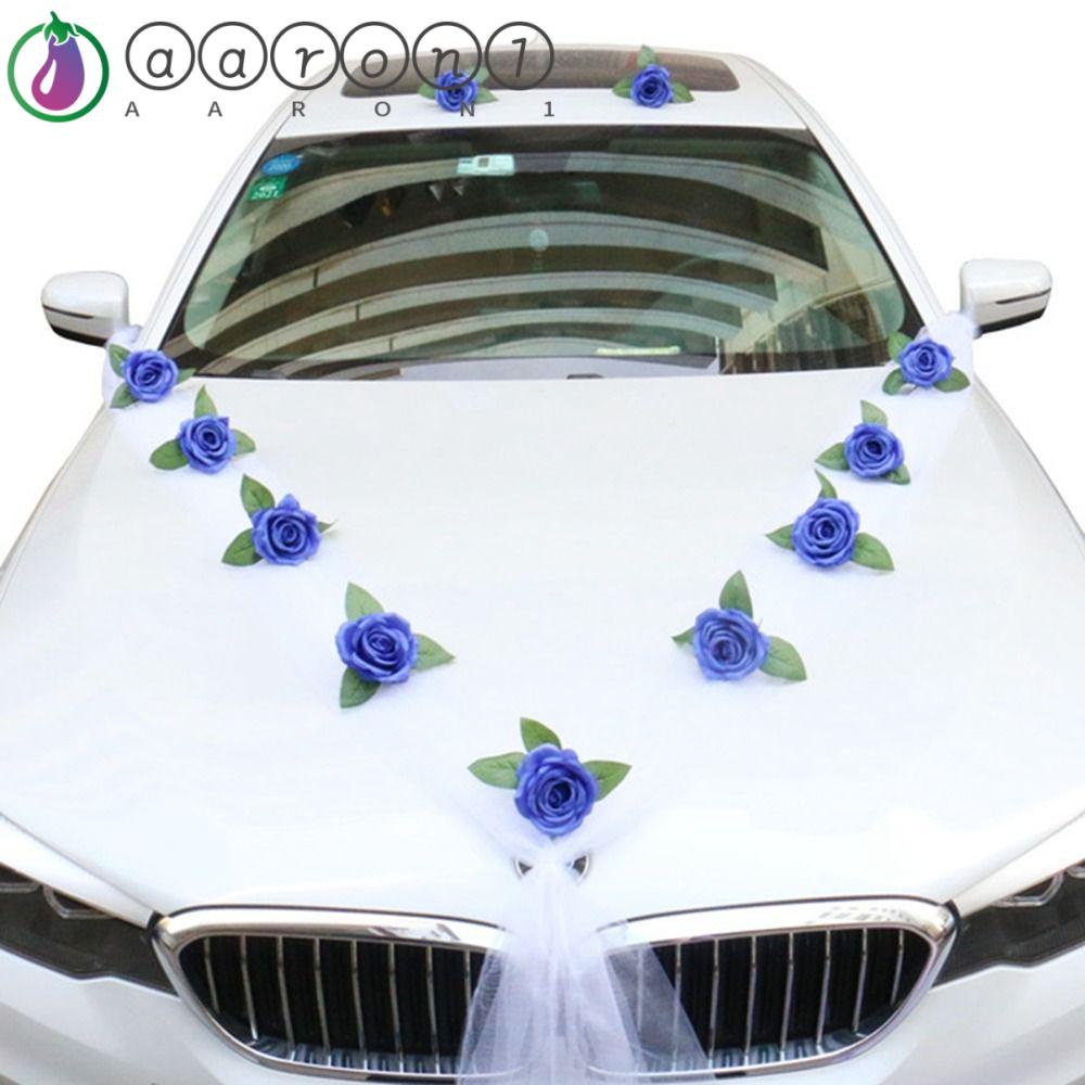 Bộ Hoa Nhân Tạo AARON1 Toàn Diện Sáng Tạo Trang Trí Xe Hơi / Tiệc Cưới|Dây Ruy Băng Trang Trí Tay Nắm Cửa Xe Hơi Đám Cưới