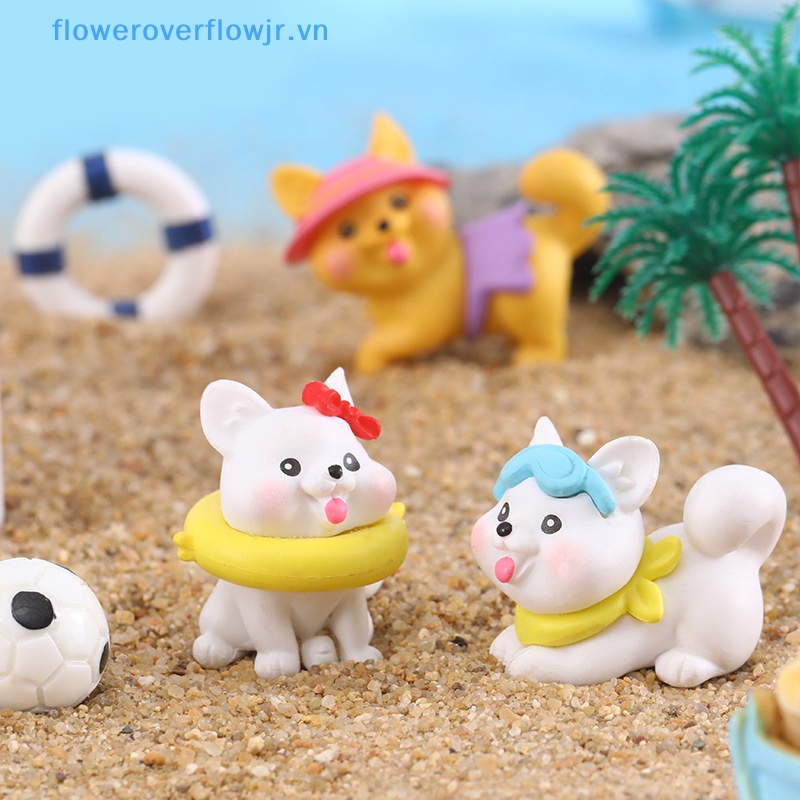 Chậu Hoa Resin Hình Cún Hoạt Hình Dễ Thương Sáng Tạo Trang Trí Nhà Búp Bê