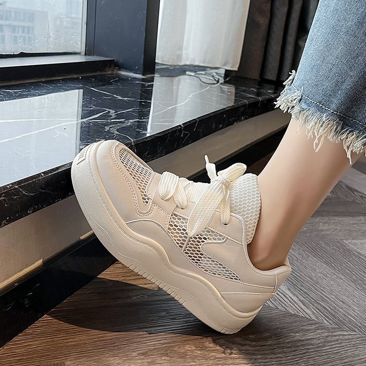 Giày Thể Thao Đế Mềm Phối Lưới Thoáng Khí Thời Trang Cho Nữ