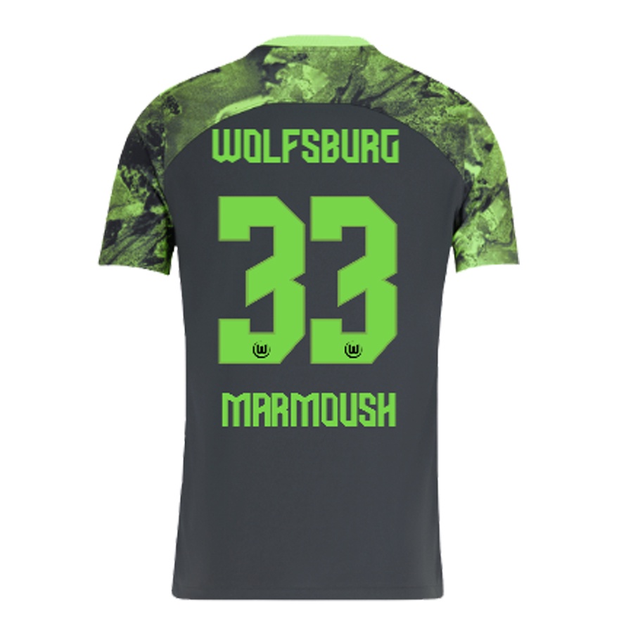 Bộ Quần Áo Bóng Đá Sân Nhà WALDSCHMIDT L.NMECHA KAMINSKI 2023 / 2024 23 / 24 VfL Wolfsburg