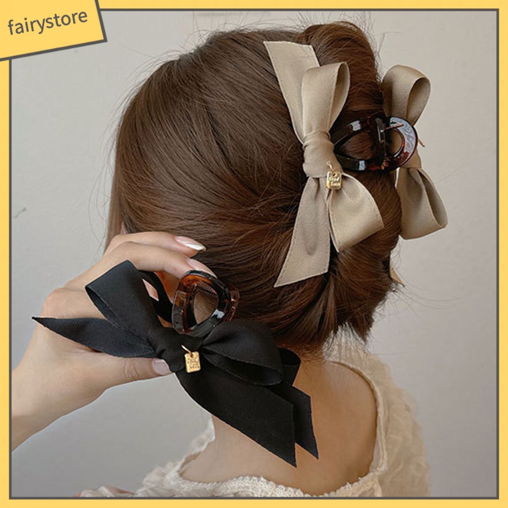 Kẹp Tóc Càng Cua Bằng Vải Lấp Lánh Chống Trượt Cho Nữ