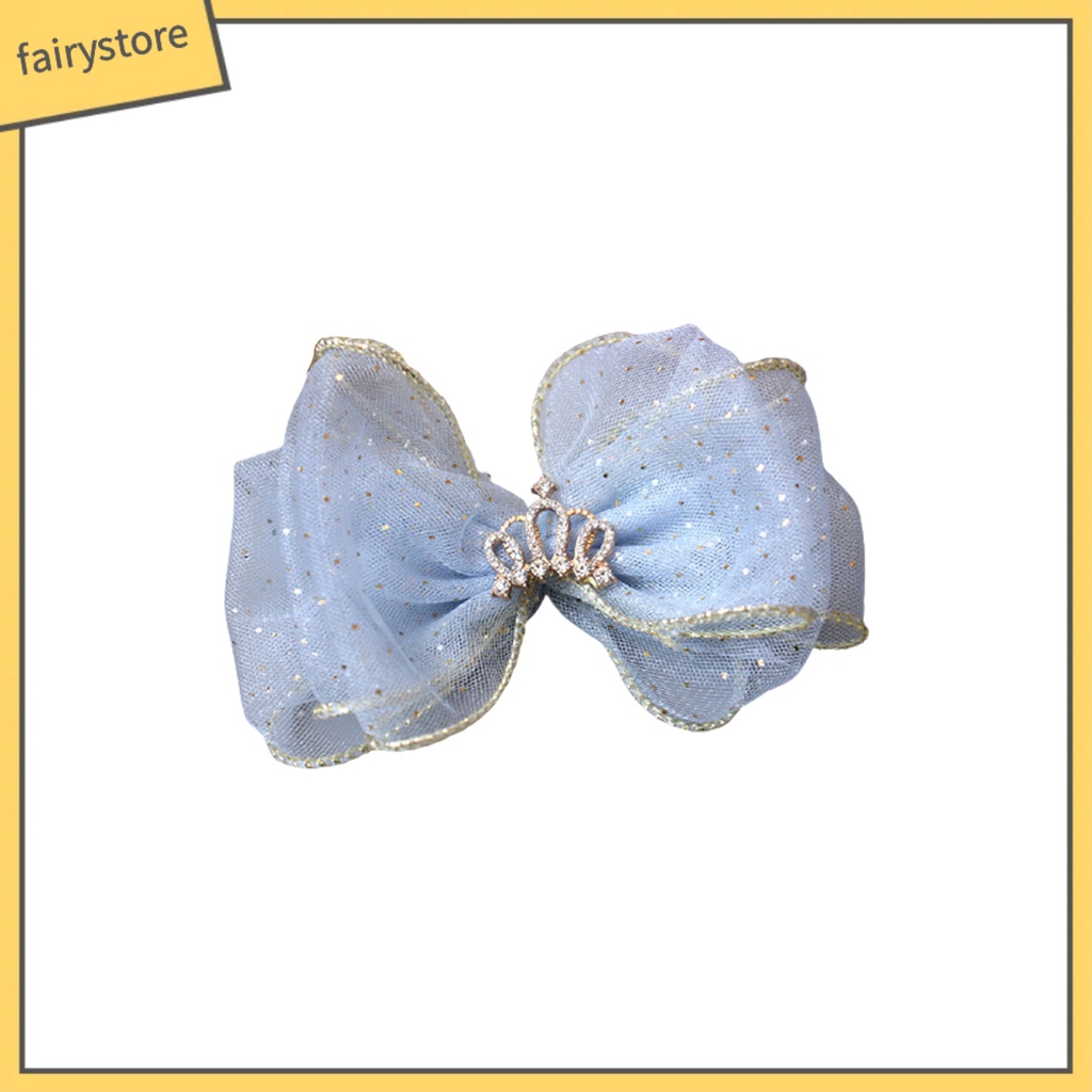 Kẹp Tóc Hình Nơ Màu Trơn Dành Cho Bé Gái