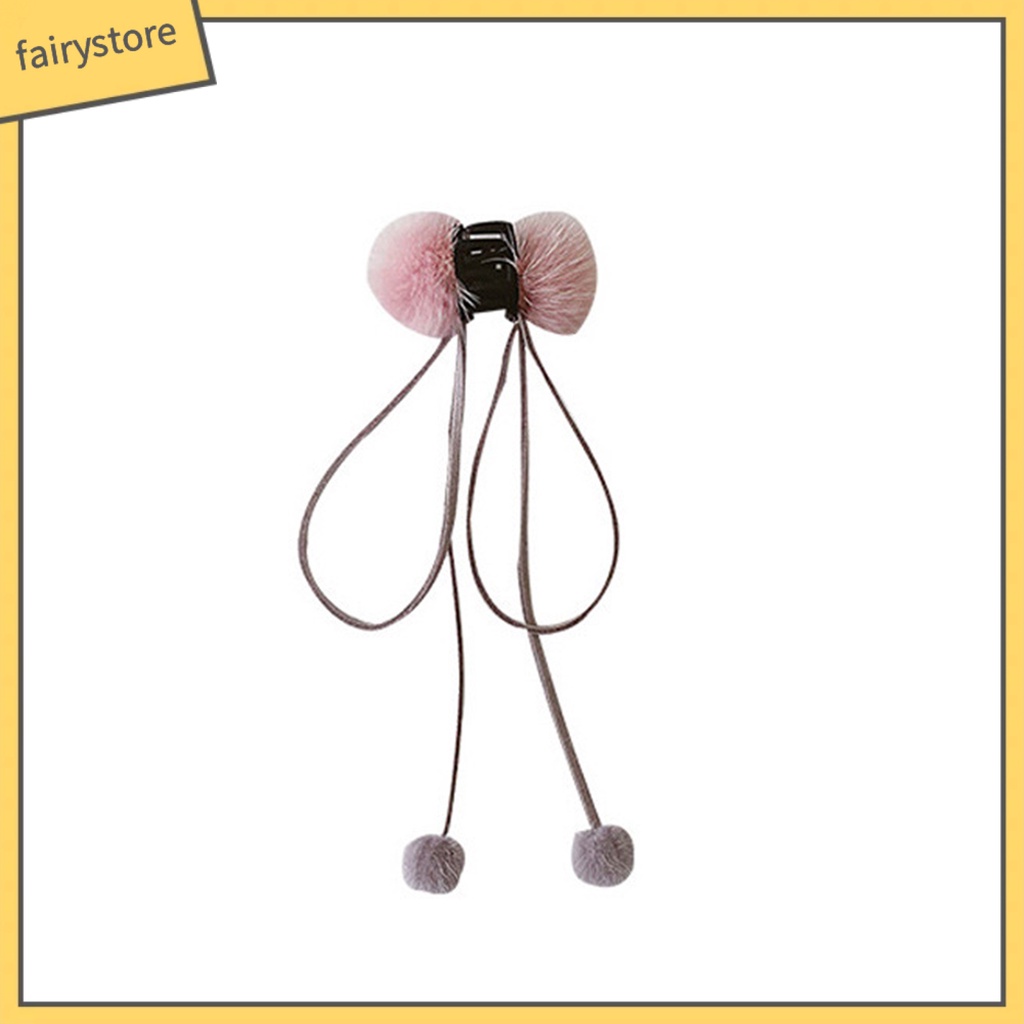 Kẹp Tóc Hình Chiếc Răng Nhỏ Đính Nơ Ruy Băng Phong Cách Hàn Quốc Cho Nữ