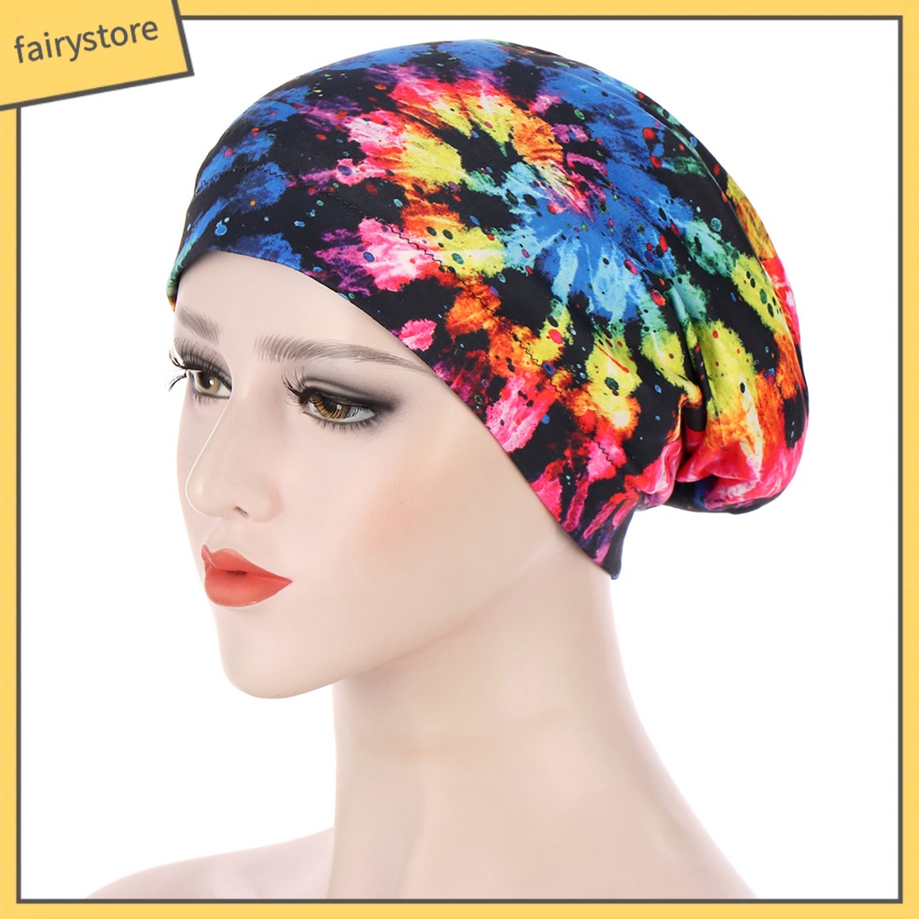 Mũ Trùm Đầu Turban In Họa Tiết Hoa Bướm Thời Trang Cho Nữ