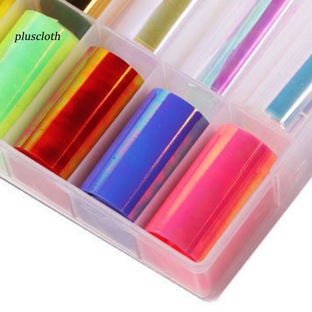 Giấy Bóng Kính Phối Màu Sắc Tươi Sáng Dùng Trang Trí Móng Nghệ Thuật Cho Nữ