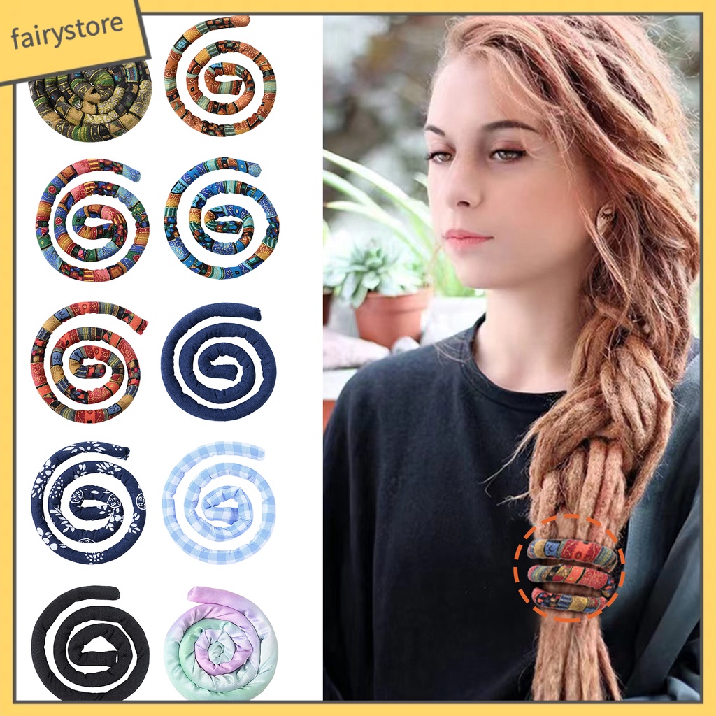 Giá Đỡ Dây Buộc Tóc Đuôi Ngựa Bằng Dây Sắt Linh Hoạt In Họa Tiết Thổ Cẩm Cổ Điển