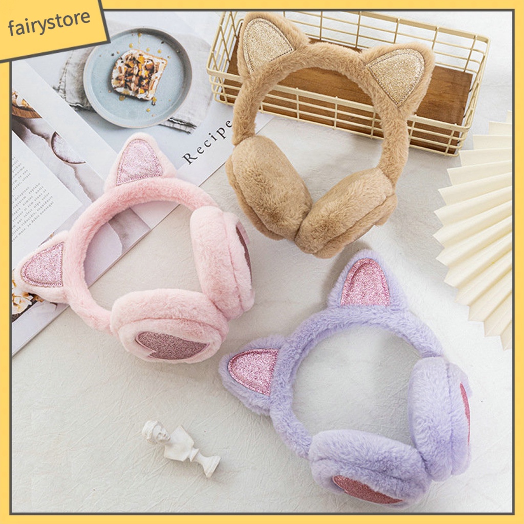 Chụp Tai Giữ Ấm Mùa Đông Bằng Lông Nhung Mềm Mại Họa Tiết Trái Tim Phong Cách Hàn Quốc