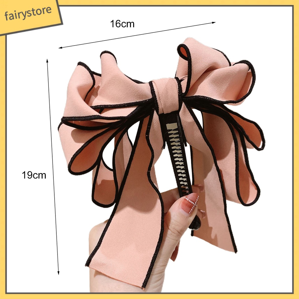 Kẹp Tóc Đuôi Ngựa Nhiều Lớp Đính Nơ Thời Trang Cho Nữ