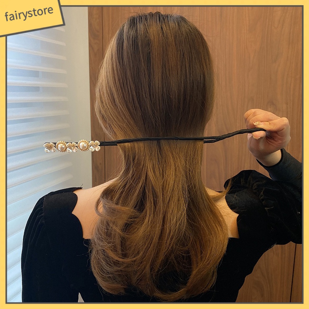 Kẹp Tóc Nửa Quả Cầu Hoa Đính Ngọc Trai Nhân Tạo