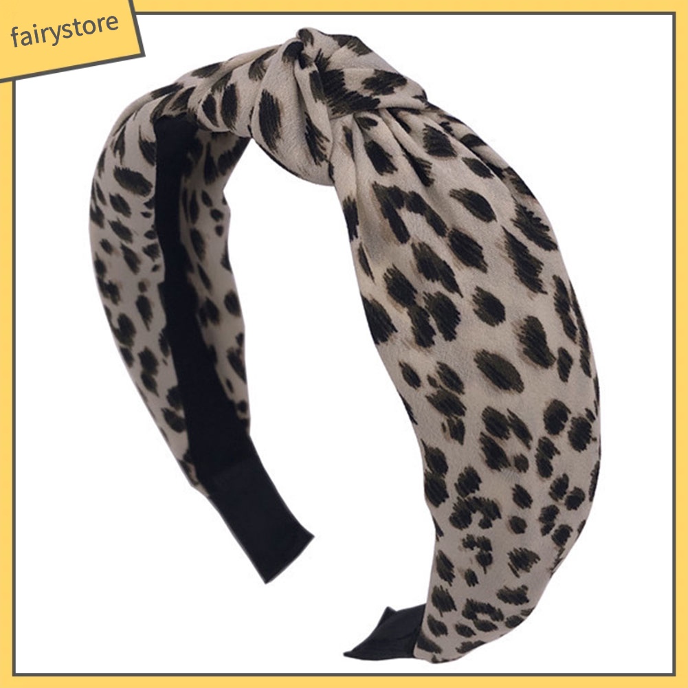 Băng Đô Họa Tiết Da Báo Thời Trang Dành Cho Nữ