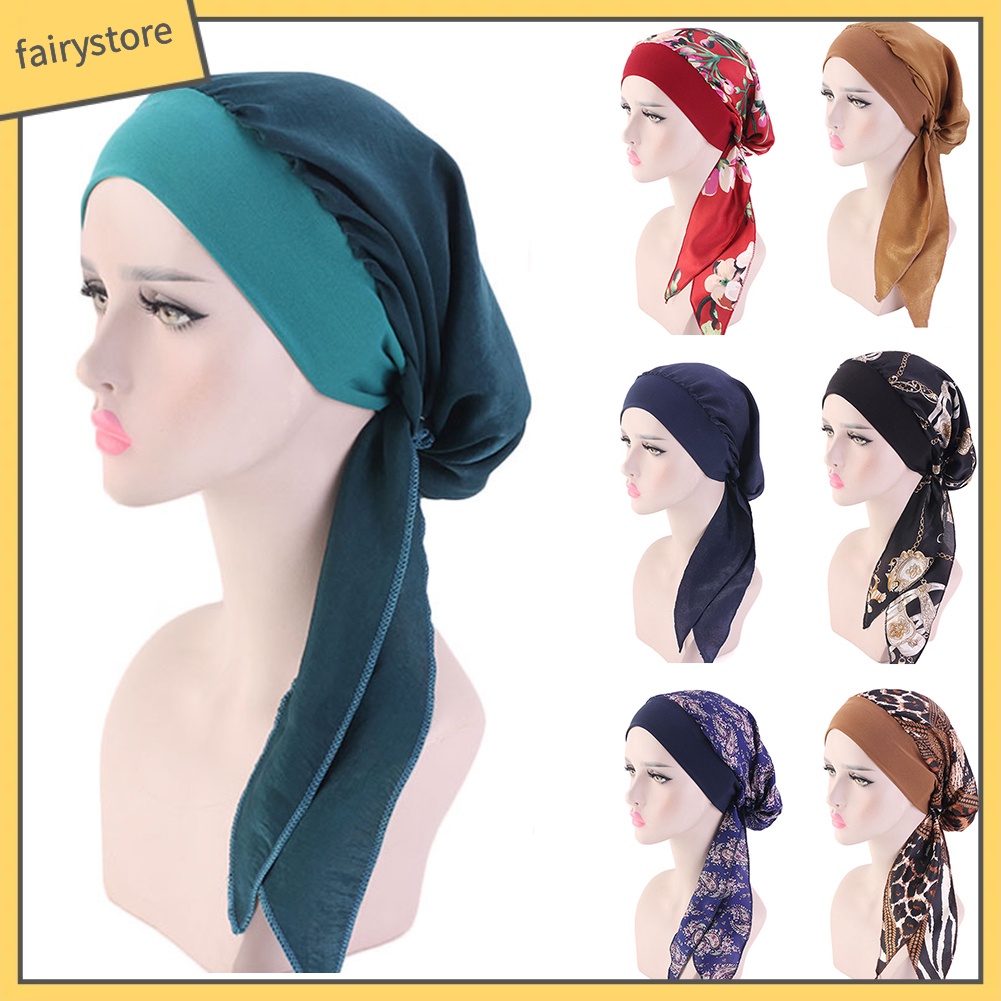 Mũ Trùm Đầu Co Giãn In Họa Tiết Hoa Phong Cách Cướp Biển Cho Nữ