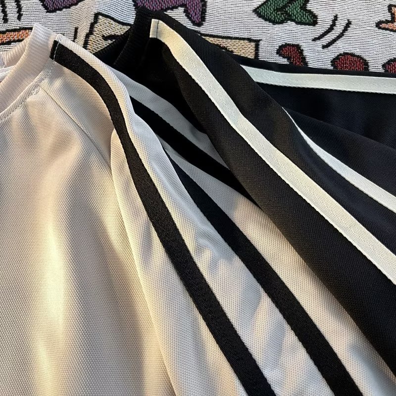 Áo Thun Tay Ngắn Kẻ Sọc Thời Trang Dành Cho Nam