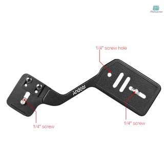 Andoer Universal Aluminum Bracket Mount Holder for Camera Speedlite Flash Light with 1/4