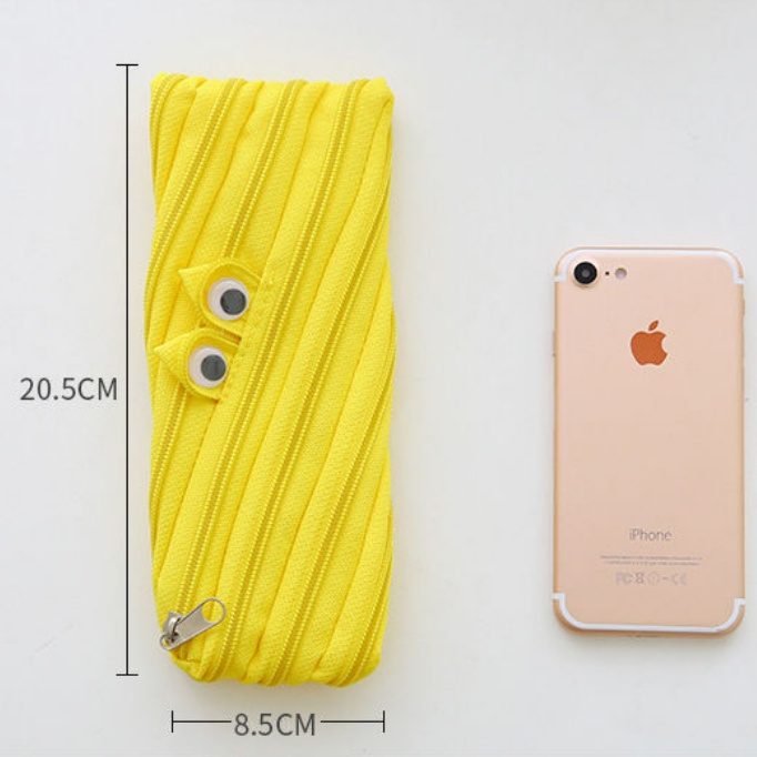 Hàng sẵn giao hỏa tốc Túi Đựng Bút Có Sức Chứa Lớn Thiết Kế Dây Kéo Độc Đáo Họa Tiết Ngộ Nghĩnh, Túi Đựng Văn Phòng Phẩm