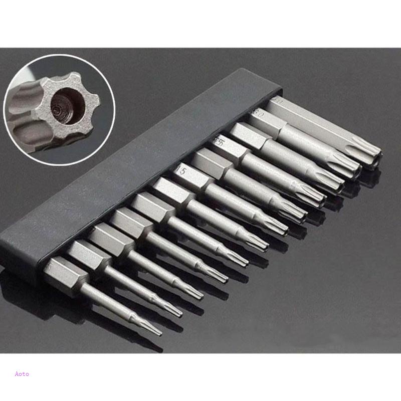 Mũi Khoan Từ Tính Chuyên Nghiệp 50mm 1 4 Inch T5-T40 Torx Bits