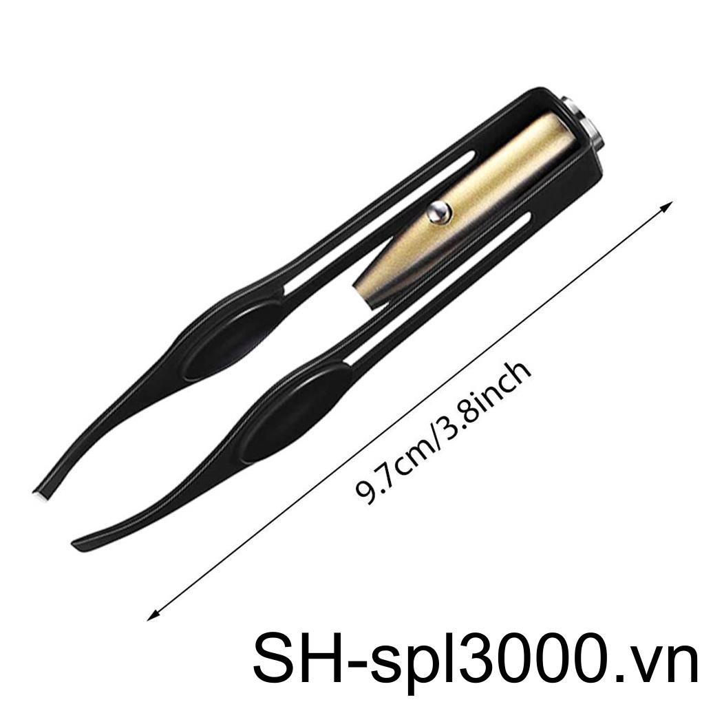 Set 4 Nhíp Nhổ Lông Mày Có Đèn LED Tiện Dụng