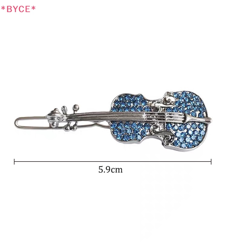 Kẹp Tóc Hình Đàn Violin Đính Đá Lấp Lánh Thời Trang Cho Nữ Mới