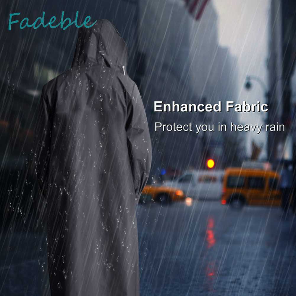 Áo Mưa Dáng Dài Chống Thấm Nước Có Mũ Trùm Tiện Lợi Dành Cho Nam Và Nữ