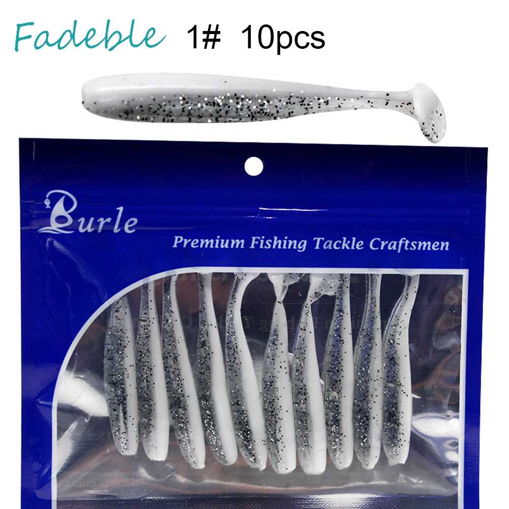 Set 10 Mồi Giả Nhử Cá Mềm 9cm 4.2g Gắn Kèm Móc Câu