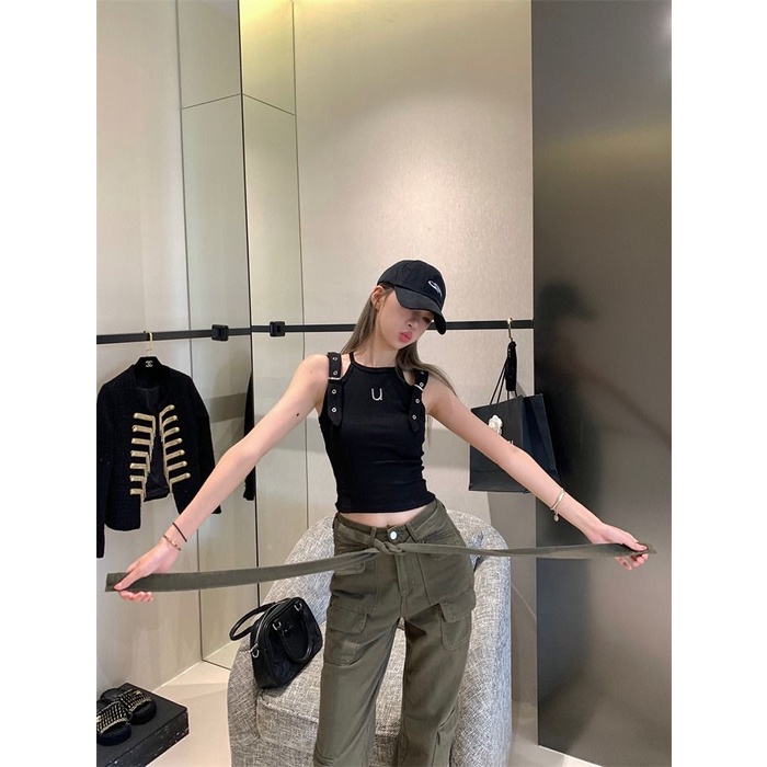 Áo Baby Tee Thun Croptop Nữ American Hot Girl Áo Hai Dây Ôm Dáng Phong Cách Desire Mới Mùa Hè Cho Nữ