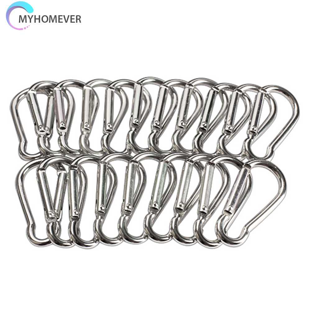 Set 20 Móc Khóa Carabiner Tháo Lắp Nhanh Cho Hoạt Động Ngoài Trời