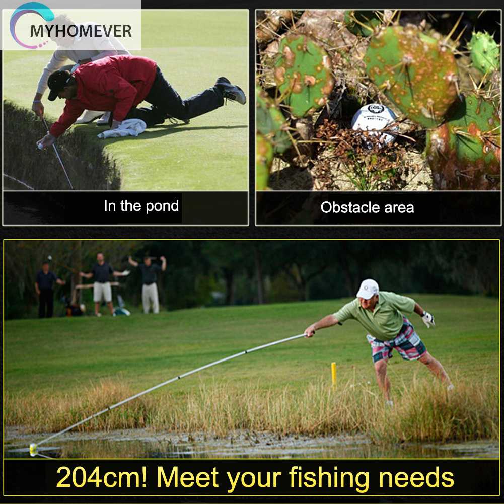 Dụng Cụ Nhặt Bóng Golf 8 Đoạn Bằng Thép