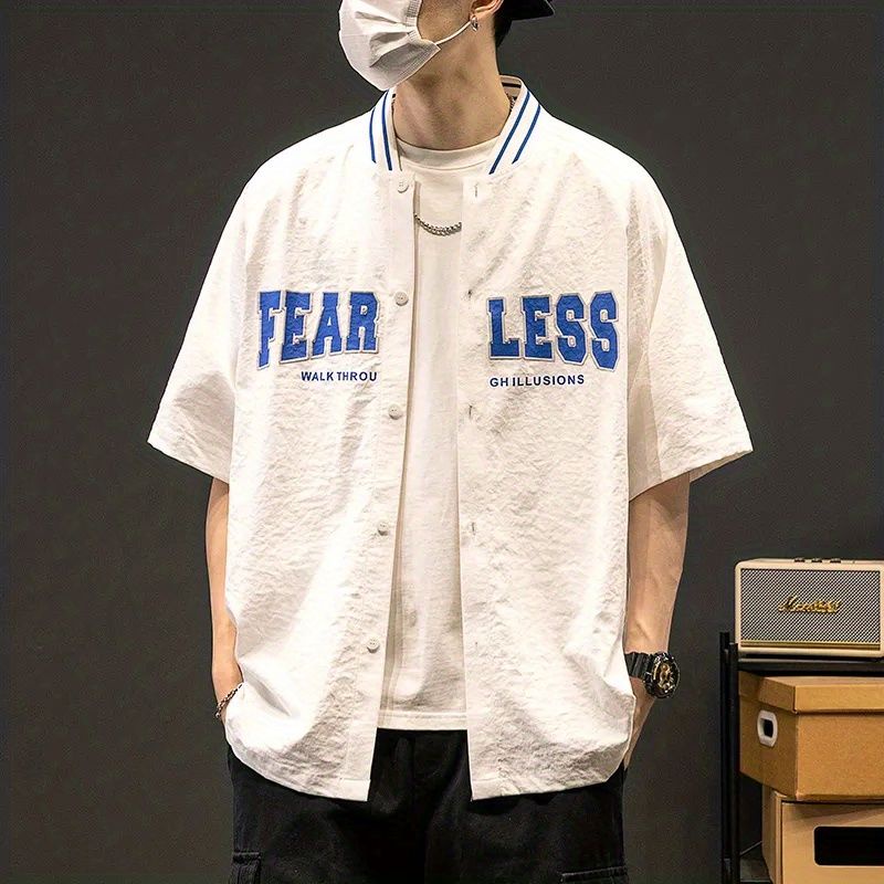 Áo Sơ Mi Tay Ngắn Phong Cách Hong Kong Thời Trang Mùa Hè Mới Cho Nam