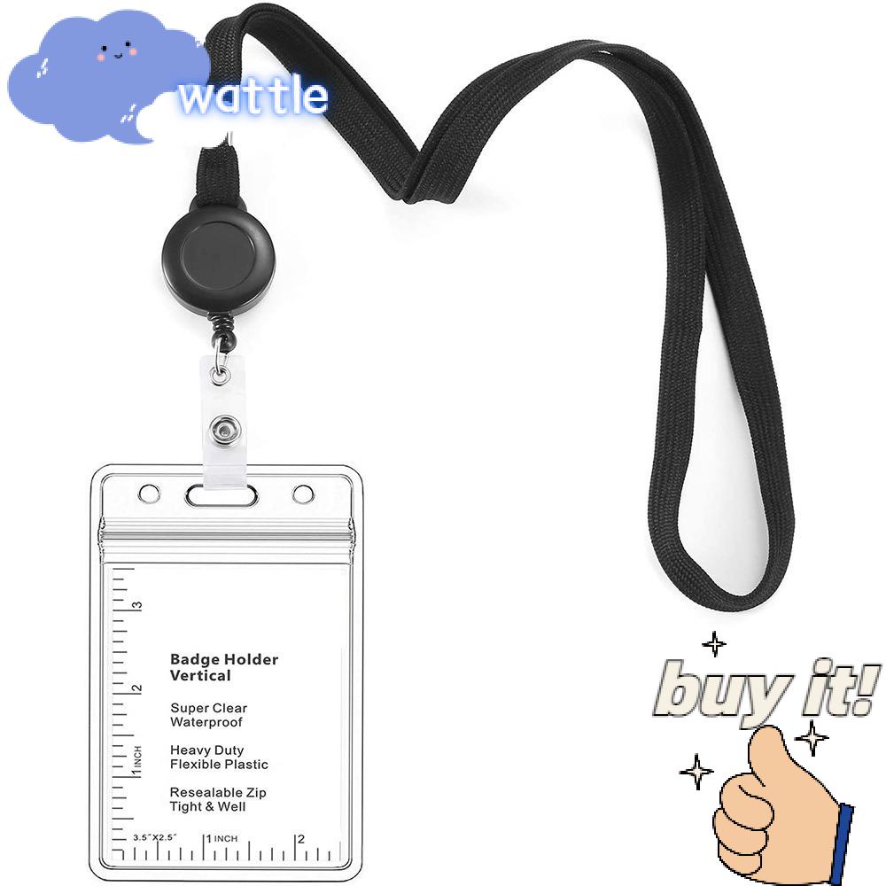 Set 3 Dây Đeo Thẻ ID Bền Bỉ Có Thể Xoay Vòng Tiện Dụng Cho Nữ