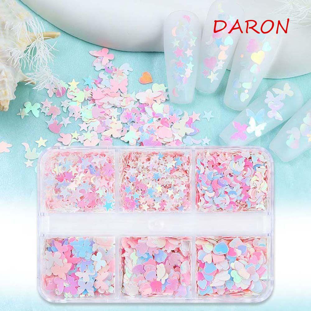 Phụ Kiện Trang Trí Móng Tay Hình Bướm / Mặt Trăng / Ngôi Sao Đính Kim Sa Thời Trang Cho Nữ