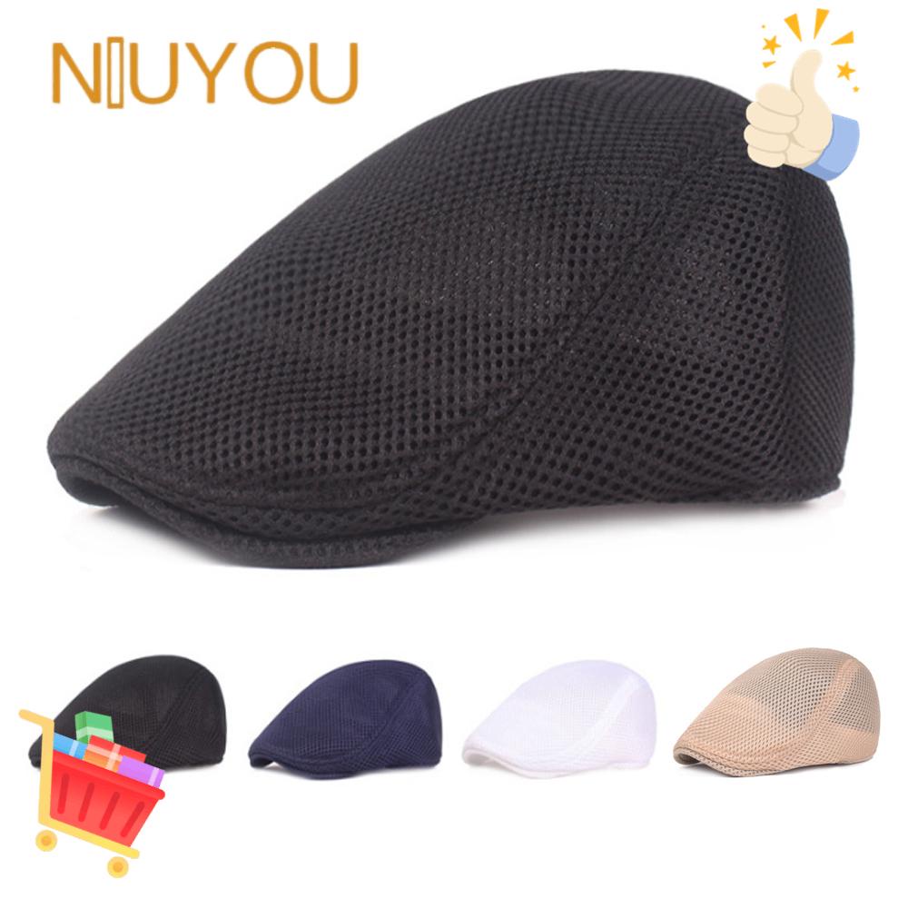 Mũ Beret Phẳng Chống Nắng Thoáng Khí Thời Trang