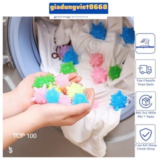 Sét 10 quả bóng giặt quần áo/Qủa bóng giặt quần áo đa năng làm phẳng quần áo