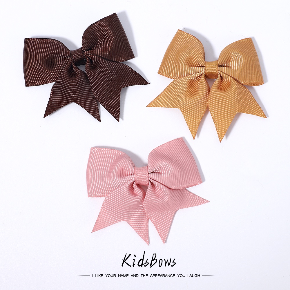 Kẹp tóc nơ KIDSBOWS thiết kế ruy băng cho bé gái