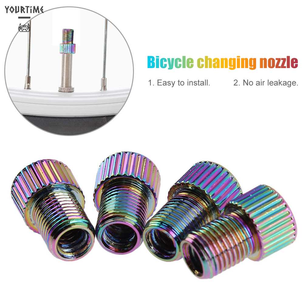 Set 4 Đầu Nối Van Bánh Xe Đạp