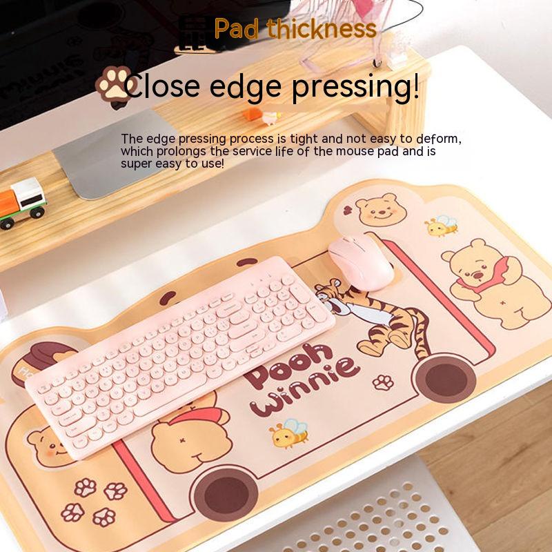 Tấm Lót Chuột Và Bàn Phím Máy Tính In Hình Cô Gái Dễ Thương