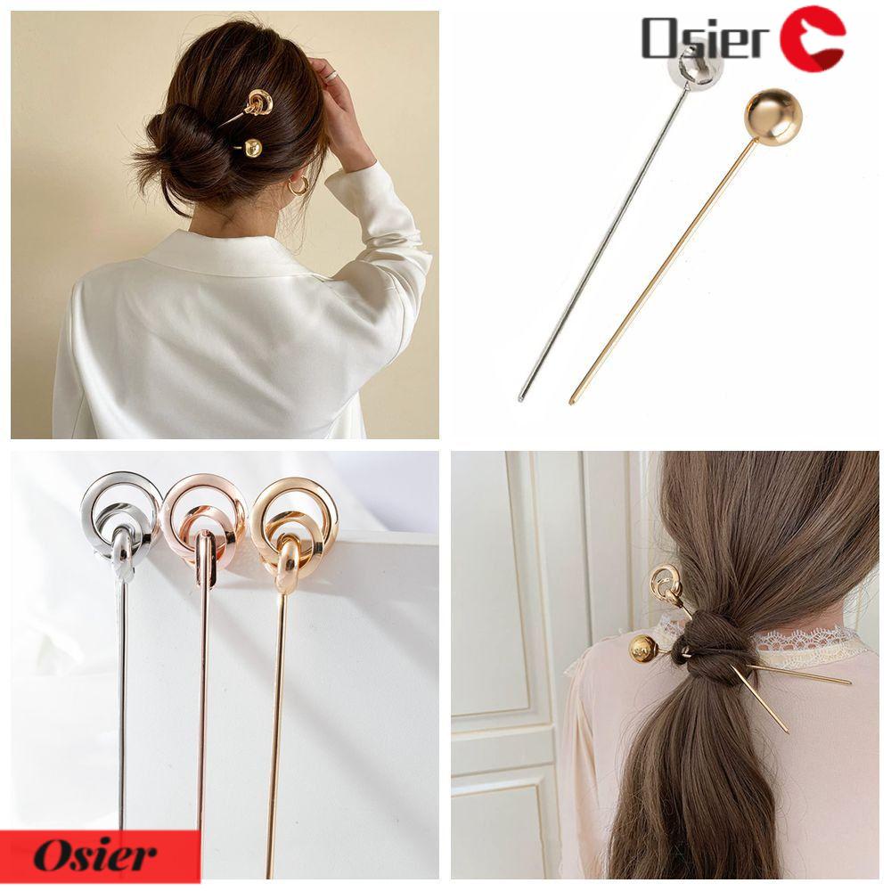 Trâm Cài Tóc Cho Đám Cưới OSIER1|Tóc Giả Dài Bằng Kim Loại Nhiều Màu Sắc Cho Nữ