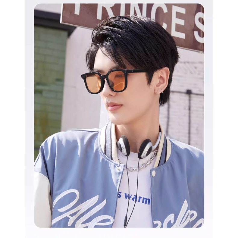 [-0°~-400°Kính Mát Gọng Vuông Chống Tia UV Phong Cách Retro Dành Cho Nam Và Nữ