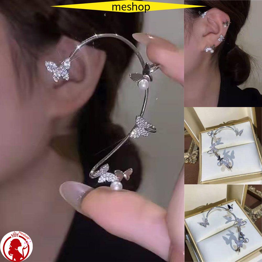 Bông Tai Hình Bướm Không Xỏ Lỗ Thời Trang Dự Tiệc Cho Nam Và Nữ