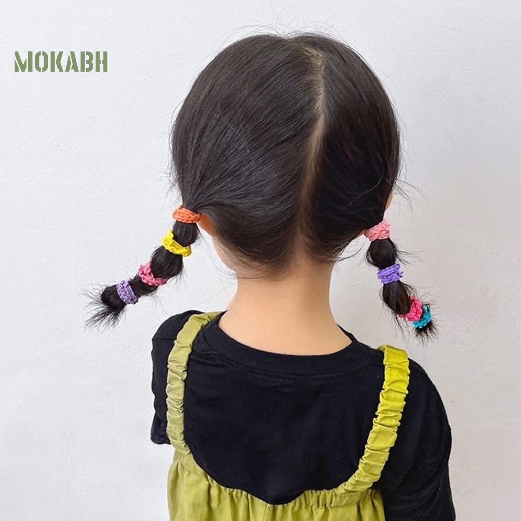 1 Bộ Dây Buộc Tóc Mềm Co Giãn Cao Chống Rơi Nhiều Kiểu Dáng Đơn Giản