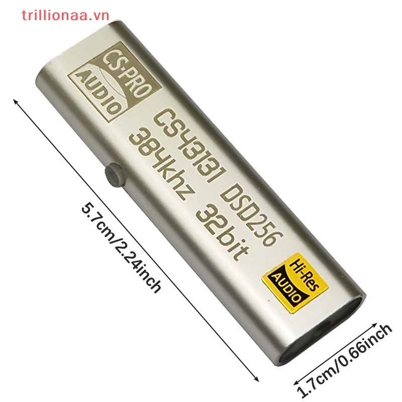 Bộ Khuếch Đại Âm Thanh Tai Nghe CS43131 HiFi Loại C Sang 3.5MM Chuyên Dụng Cho Máy Tính