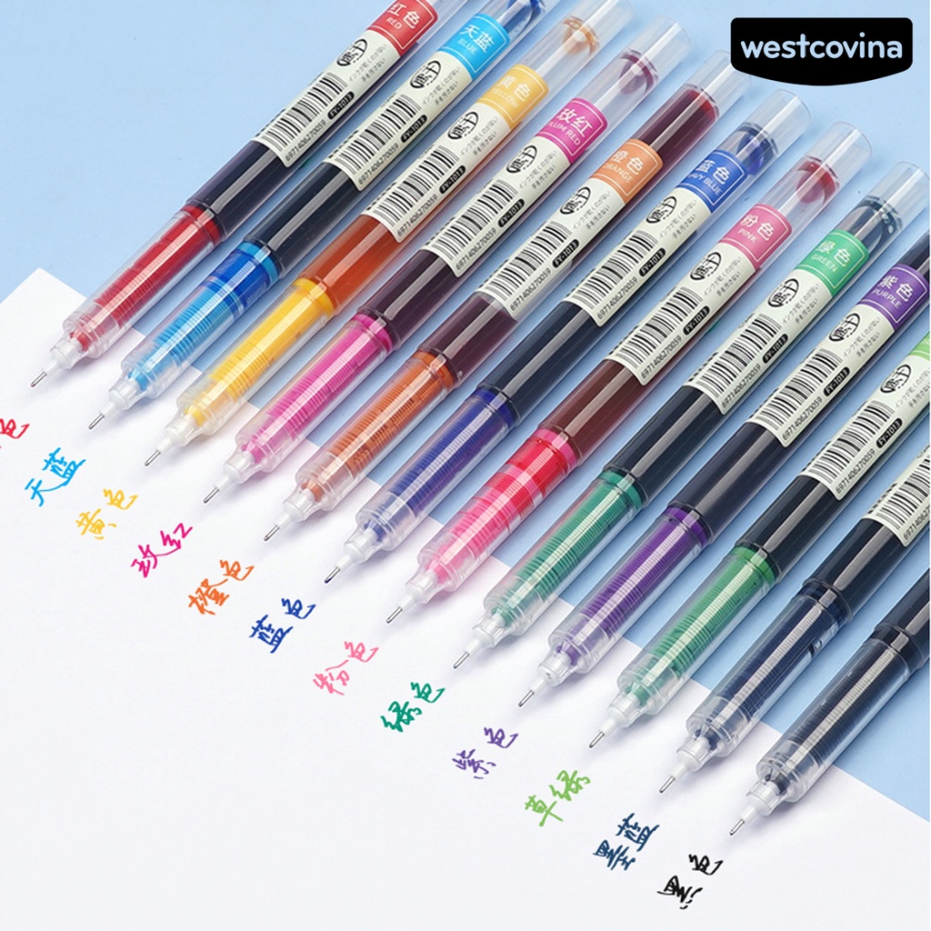 [WSTN] [WSTN]✎Set 12 Bút Mực Gel Ngòi 0.5mm 12 Màu