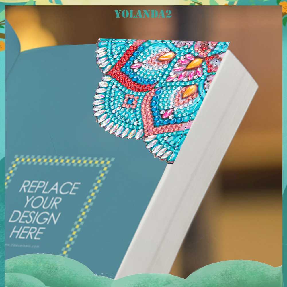 Thẻ Đánh Dấu Trang Sách Hình Tam Giác Bằng Da 5D DIY