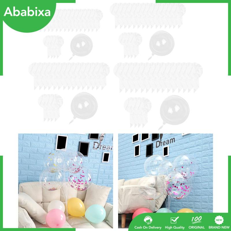 Set 20 Bong Bóng Bobo Trong Suốt Dùng Trang Trí Tiệc Sinh Nhật / Trong Nhà / Ngoài Trời