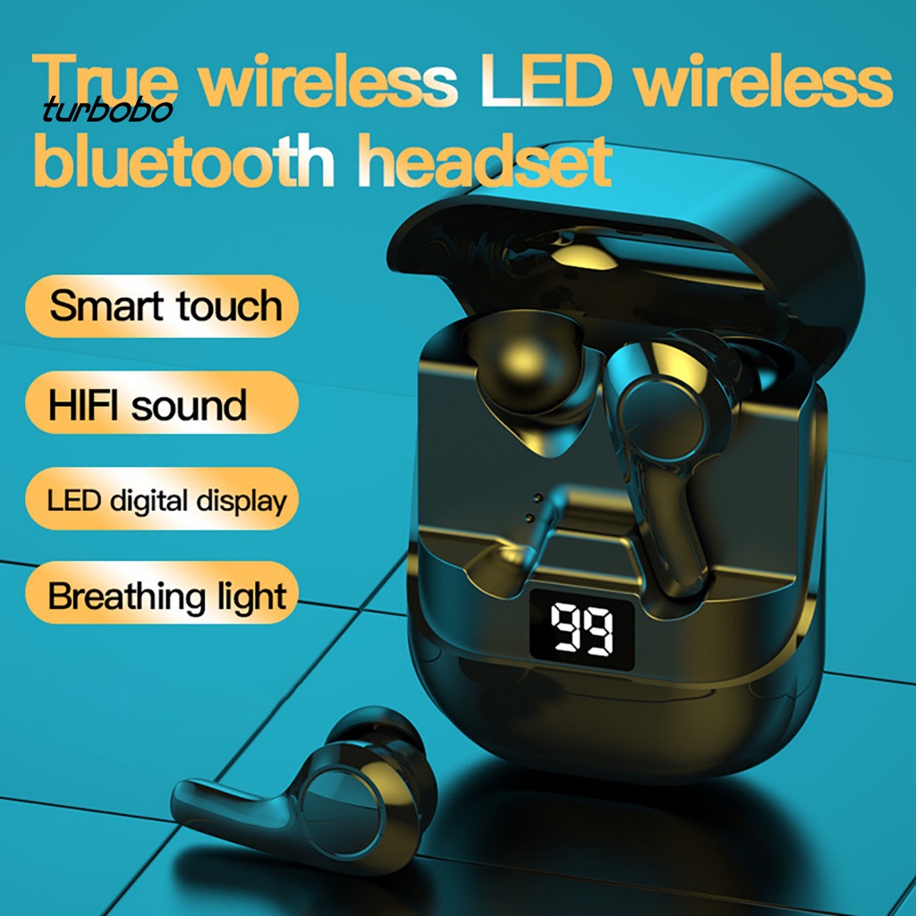 Tai Nghe Thể Thao Không Dây Bluetooth 5.1 Mega Bass Truyền Tải Âm Thanh Thông Minh Chống Ồn Có Màn Hình LED Kỹ Thuật Số